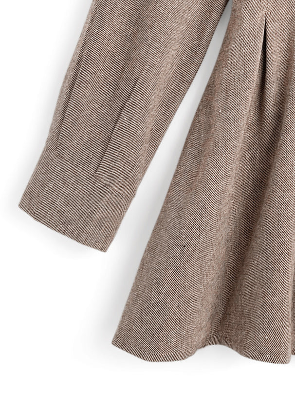 緞帶大領喇叭裙