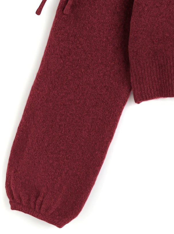 心型鏤空針織上衣