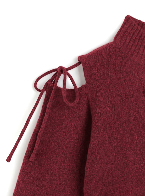 心型鏤空針織上衣