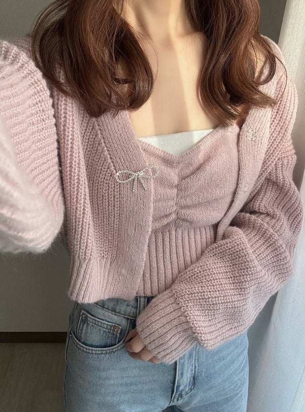 四色入｜蝴蝶結胸針套裝