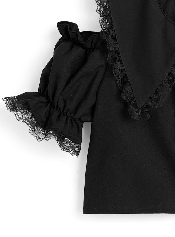 水手服襯衫 x 蛋糕裙套裝