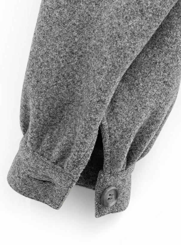 毛毛領大口袋外套