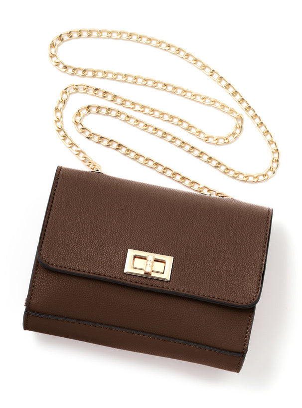 鏈條方形單肩包