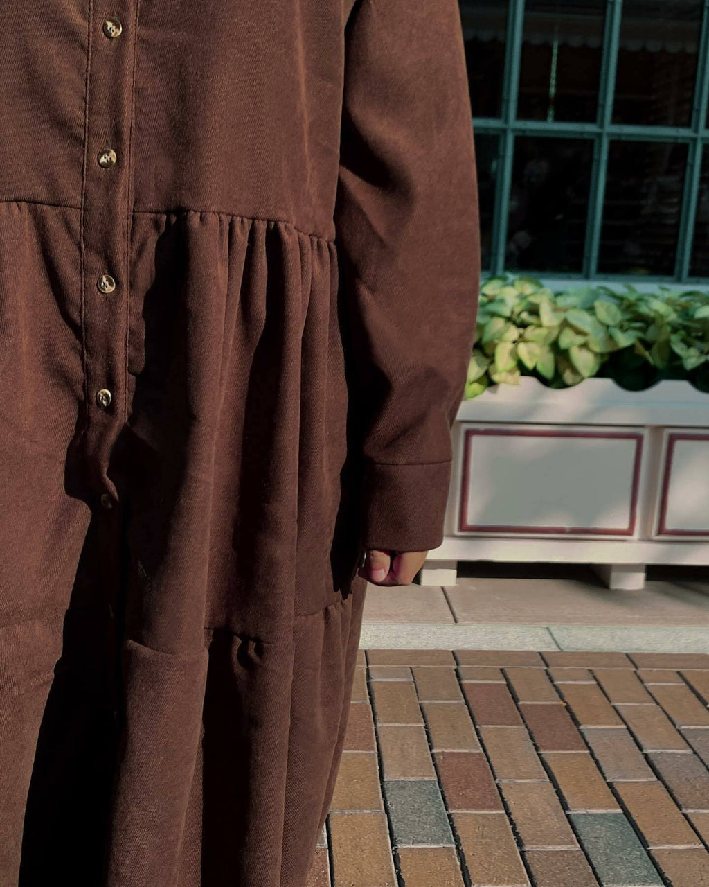 娃娃領蛋糕長裙