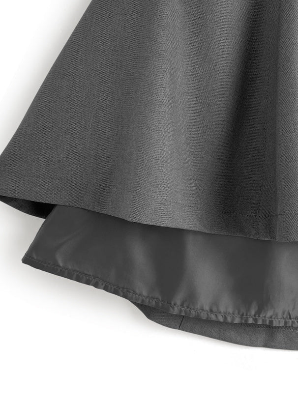 綁帶燈籠袖連身裙