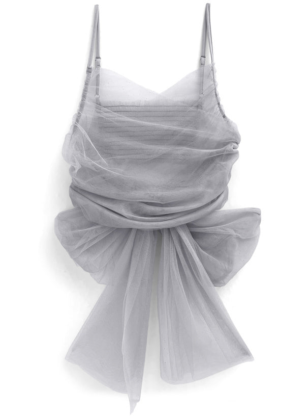 四色入 | 3ways薄紗緞帶上衣