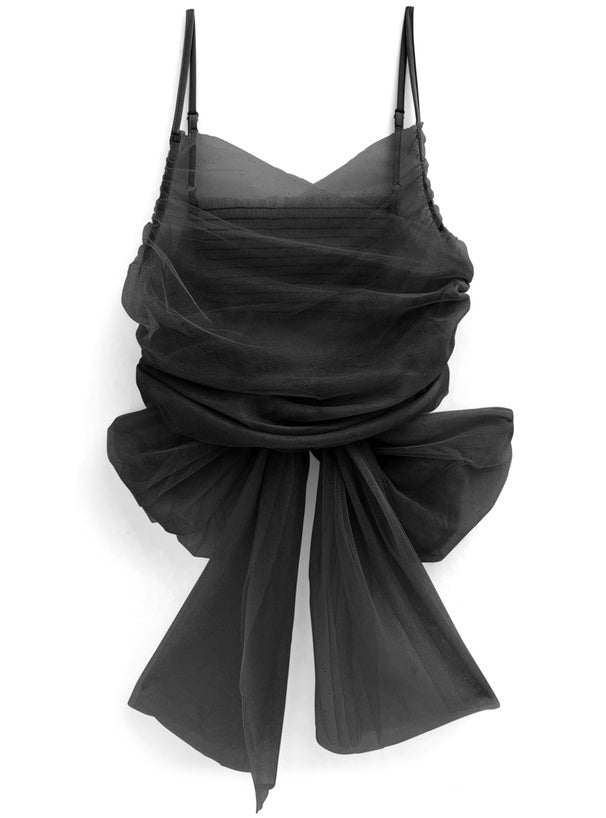 四色入 | 3ways薄紗緞帶上衣