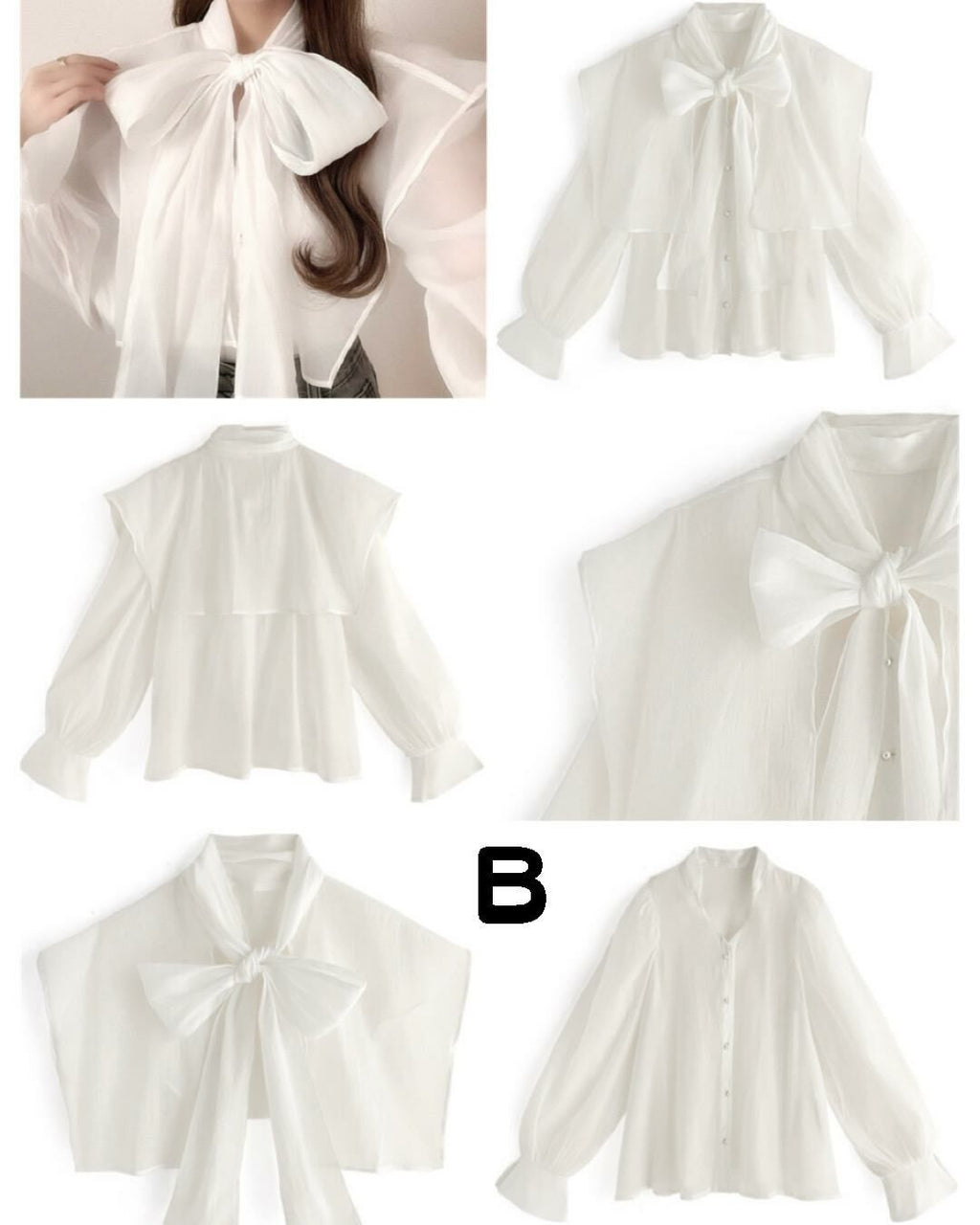 超可愛蝴蝶結襯衫系列