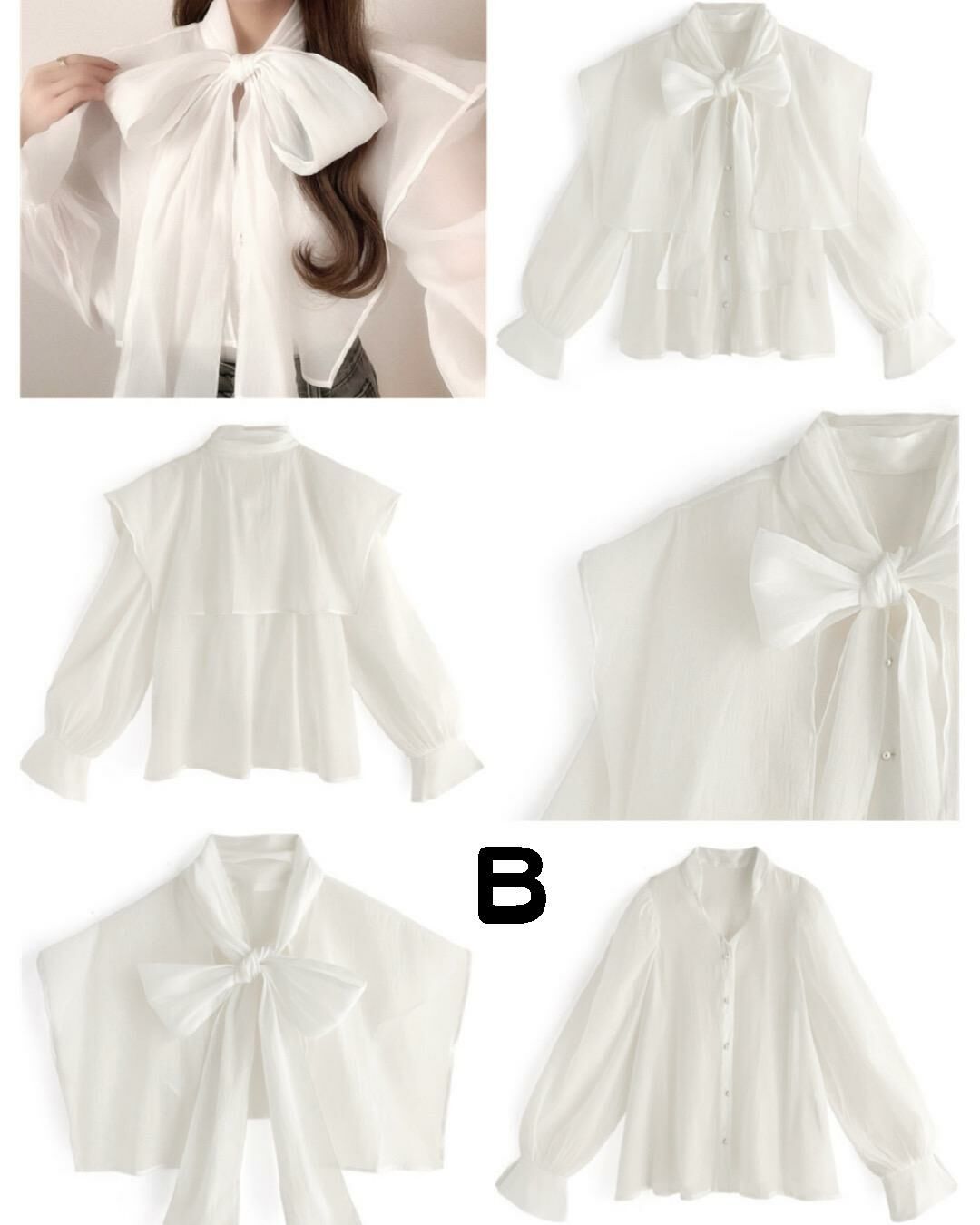 超可愛蝴蝶結襯衫系列
