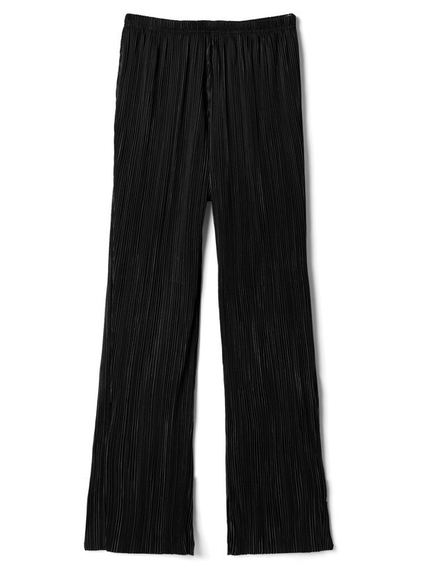 五色入 | 絲絨褶直筒褲