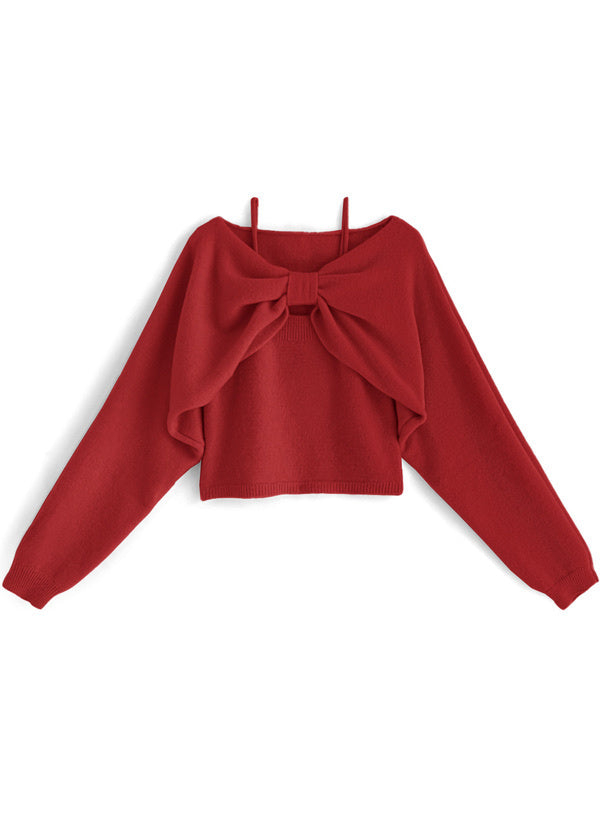 吊帶大蝴蝶結上衣