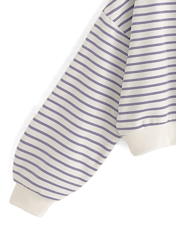 2way短款條紋上衣