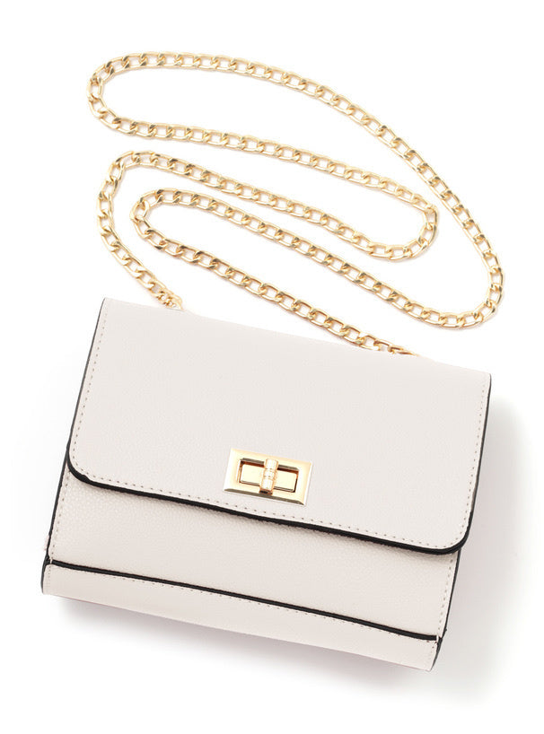 鏈條方形單肩包