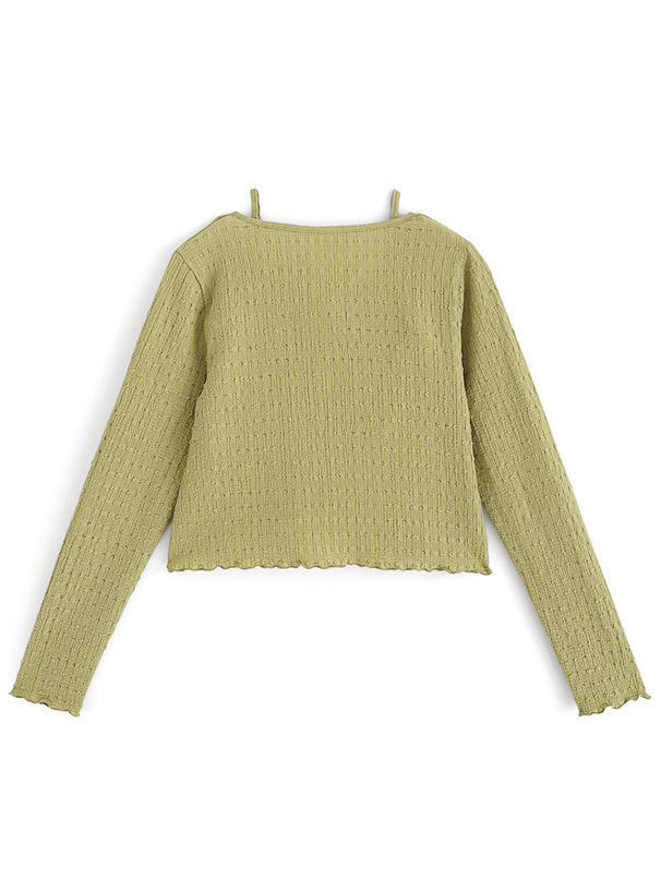 四色入｜蝴蝶結開衫x吊帶