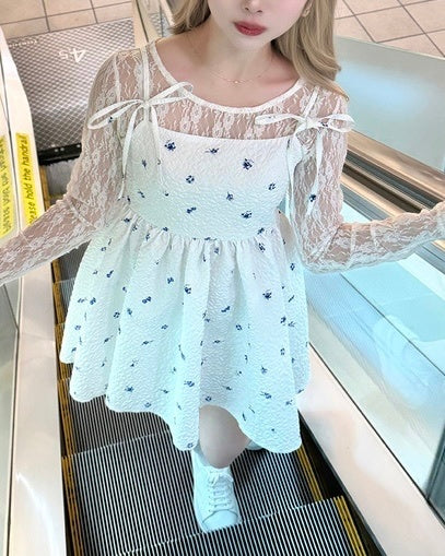 春日碎花小短裙