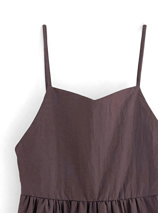 分層吊帶連身裙