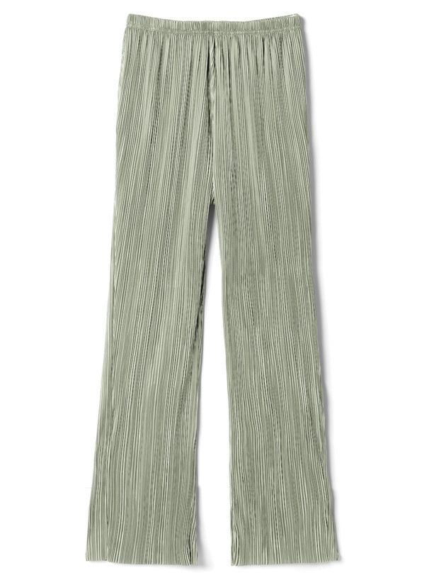 五色入 | 絲絨褶直筒褲