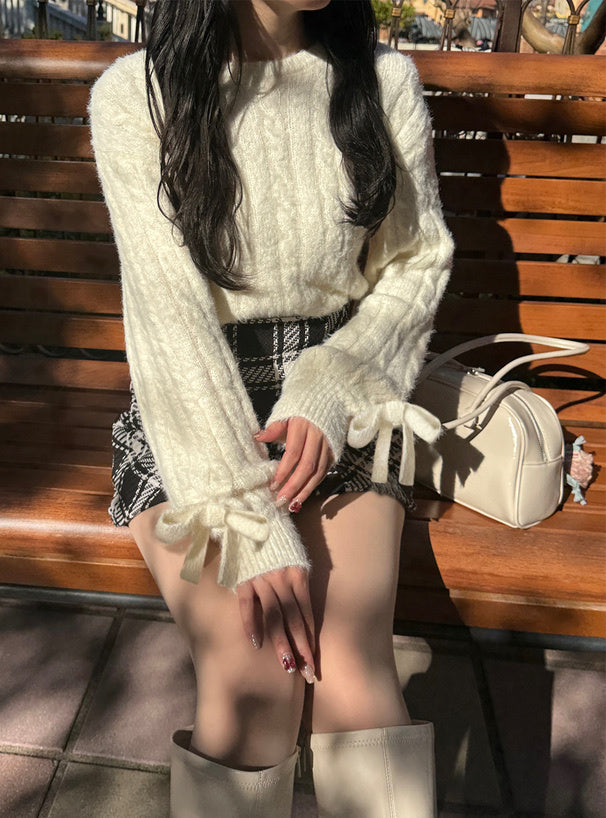 五色入｜蝴蝶結手袖上衣