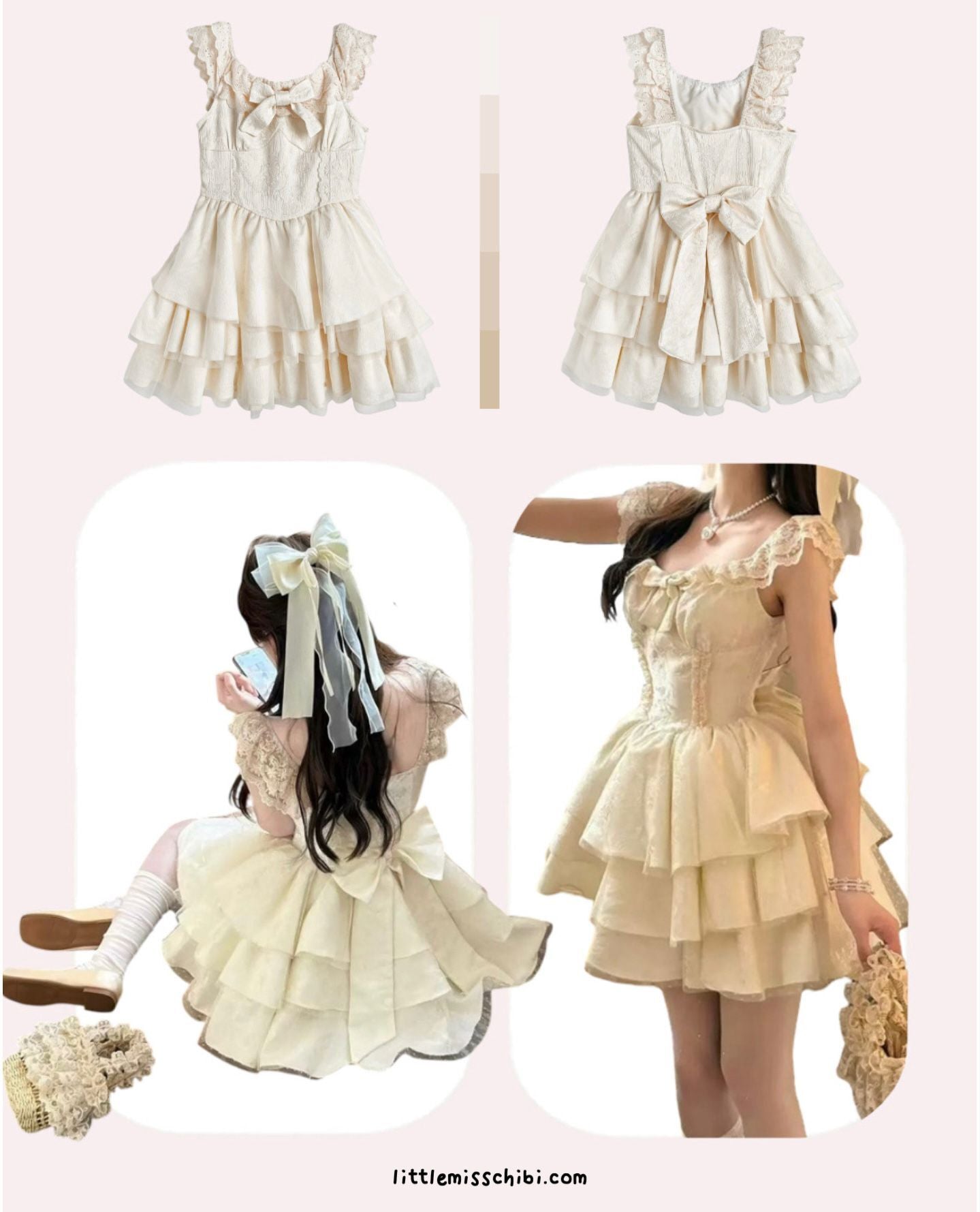 lace荷葉邊蛋糕裙