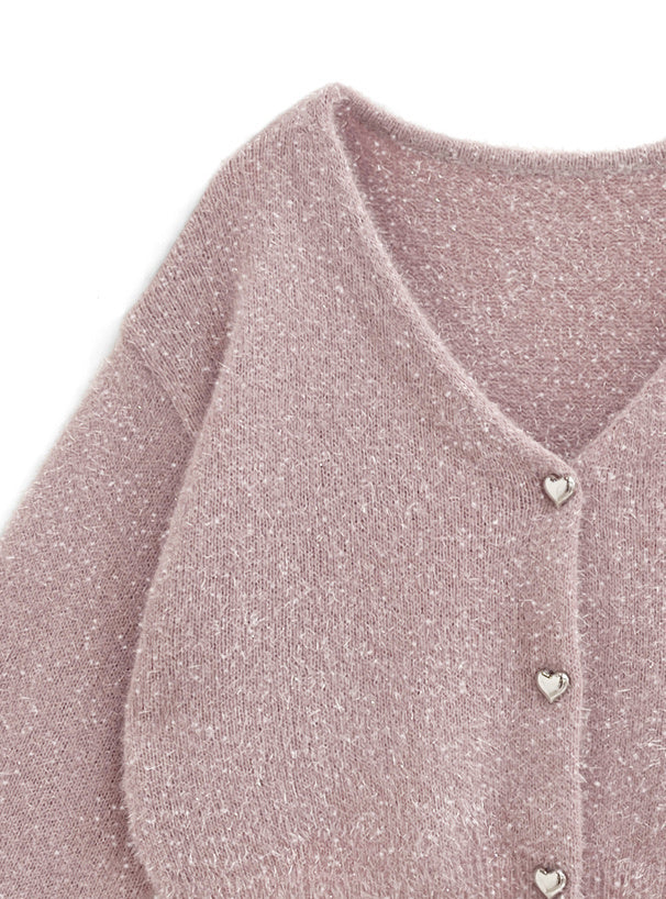 四色入｜心心鈕扣外套