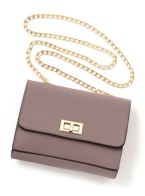 鏈條方形單肩包