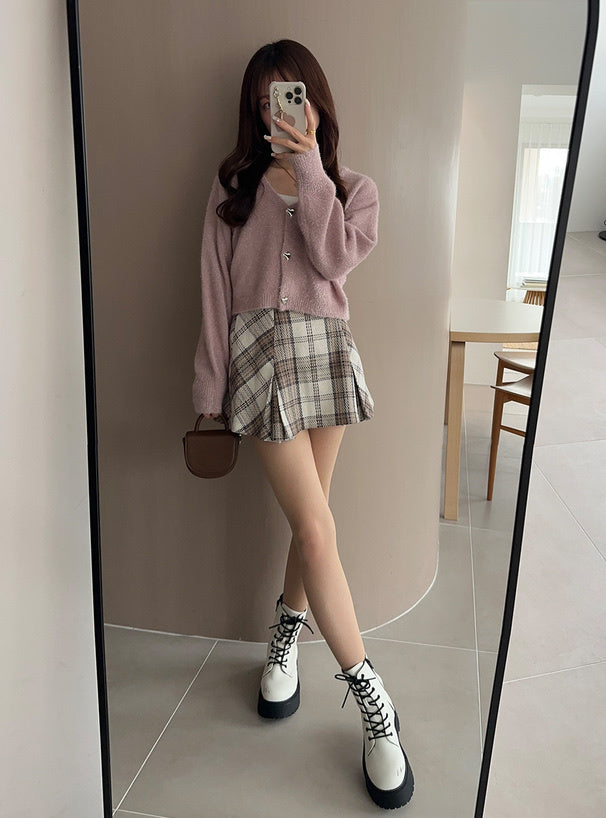 四色入｜心心鈕扣外套