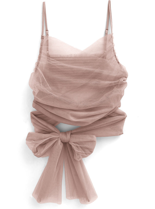 四色入 | 3ways薄紗緞帶上衣