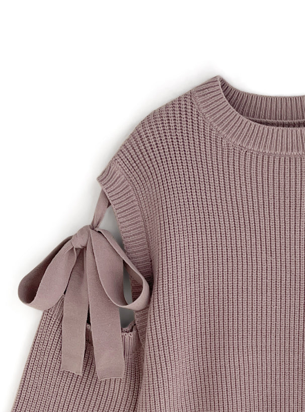 剪袖蝴蝶結上衣