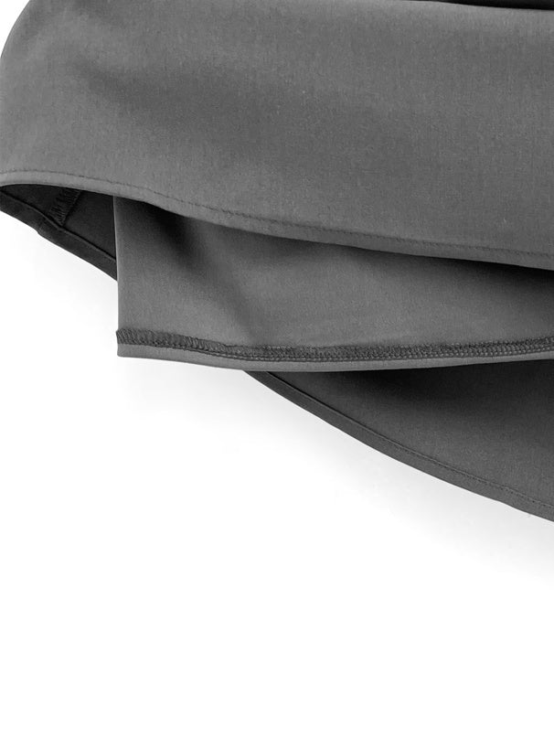 露肩緞帶喇叭裙