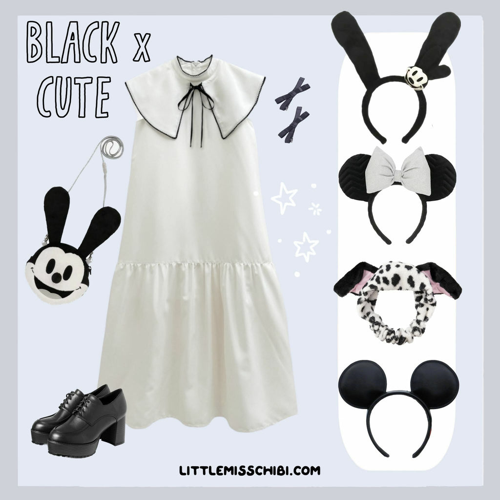 2way配色領背心裙