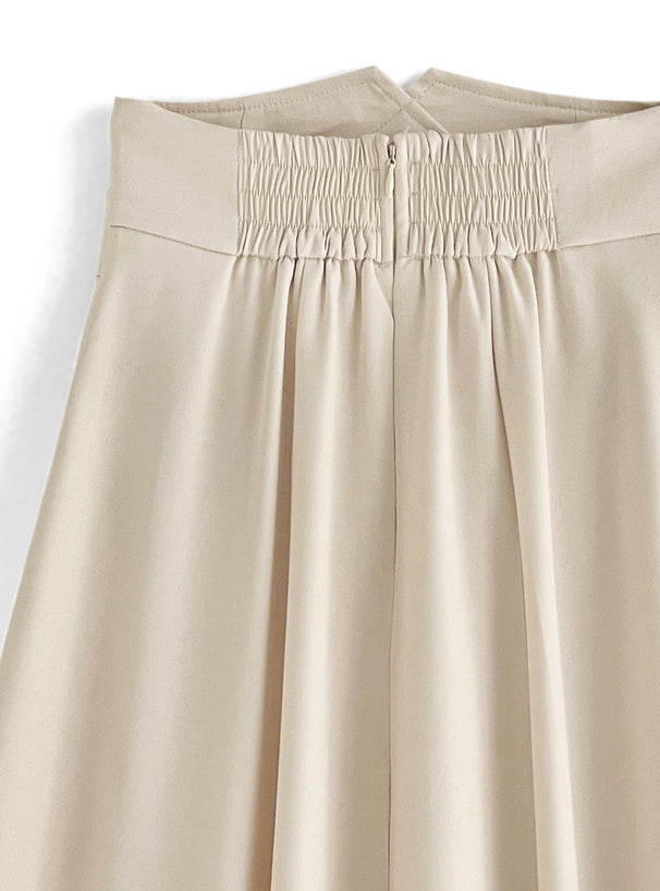 彈性半身喇叭裙