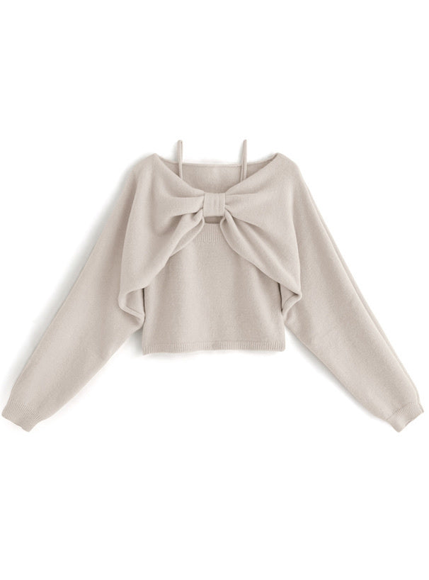 吊帶大蝴蝶結上衣