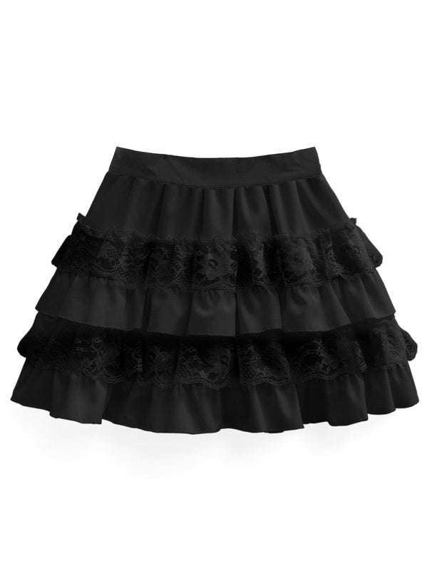 蕾絲蛋糕短裙