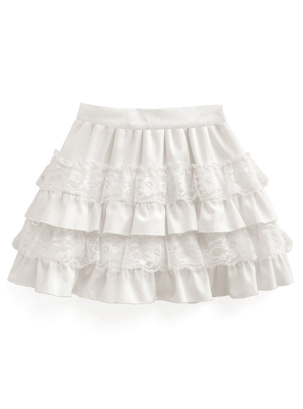 蕾絲蛋糕短裙