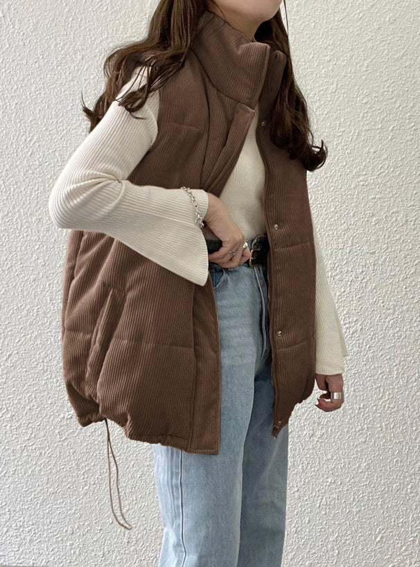 三色入｜燈芯絨棉背心