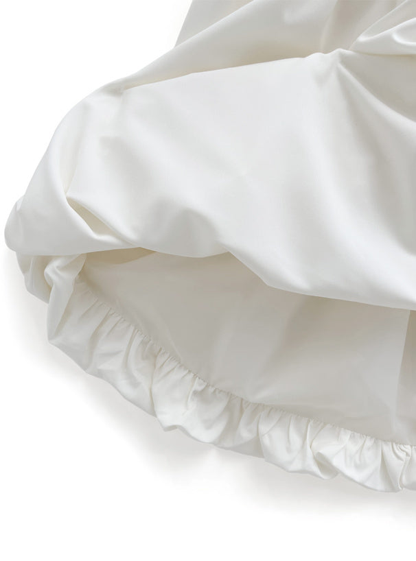 蝴蝶結腰帶氣球短裙