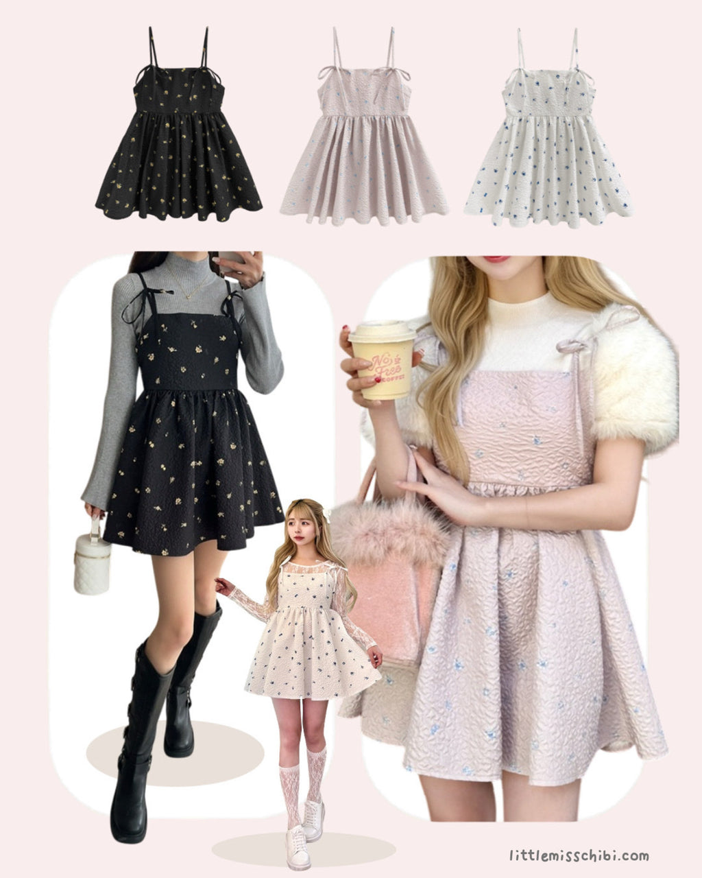 春日碎花小短裙