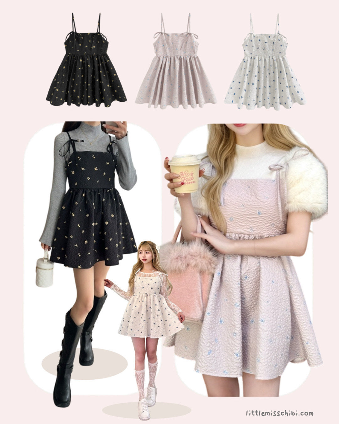 春日碎花小短裙