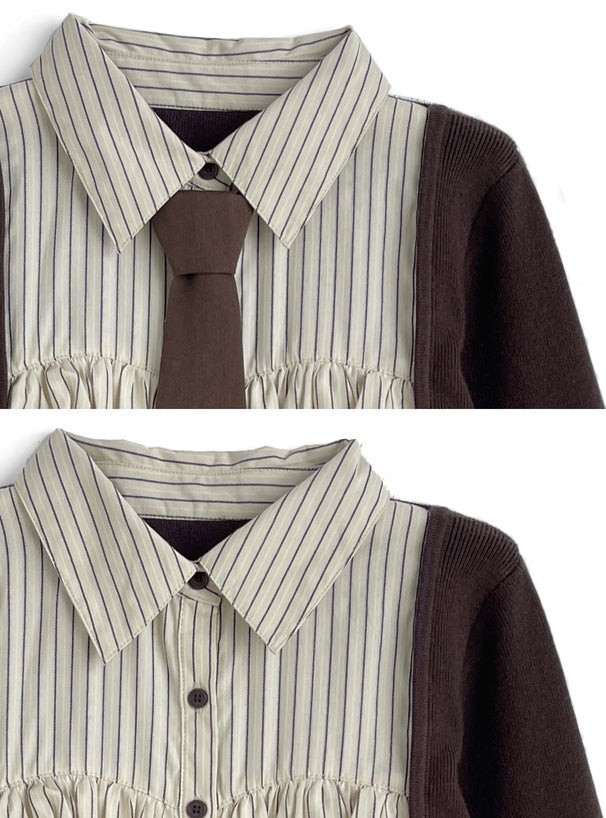 襯衫式學院連身裙