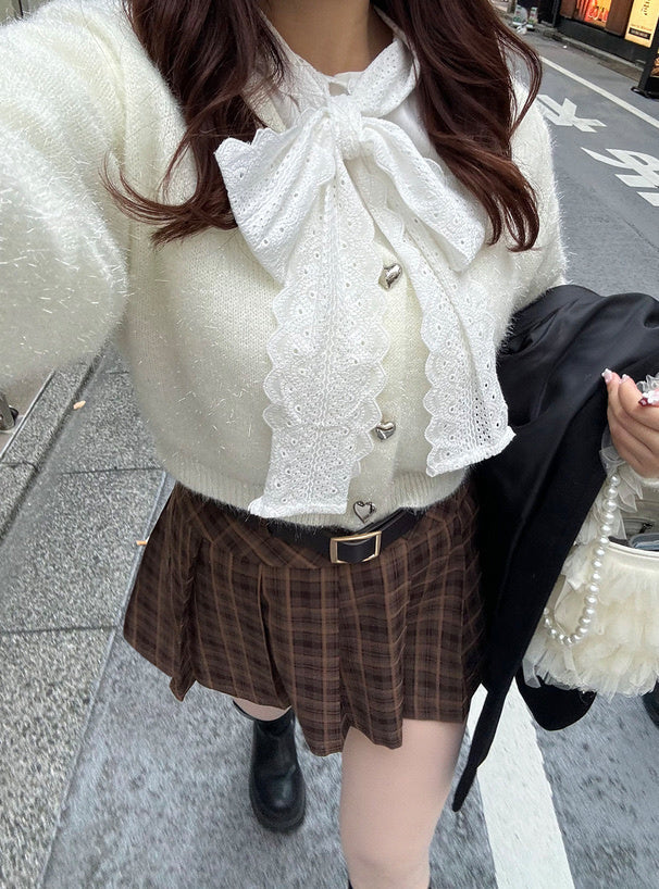 四色入｜心心鈕扣外套