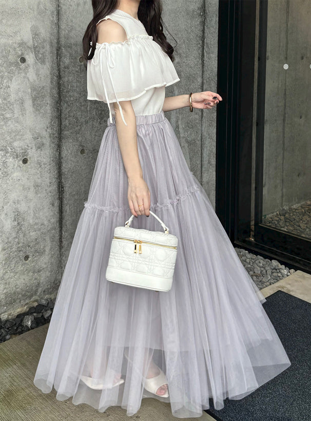 2way開肩領針織衫