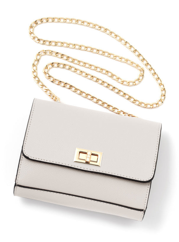 鏈條方形單肩包