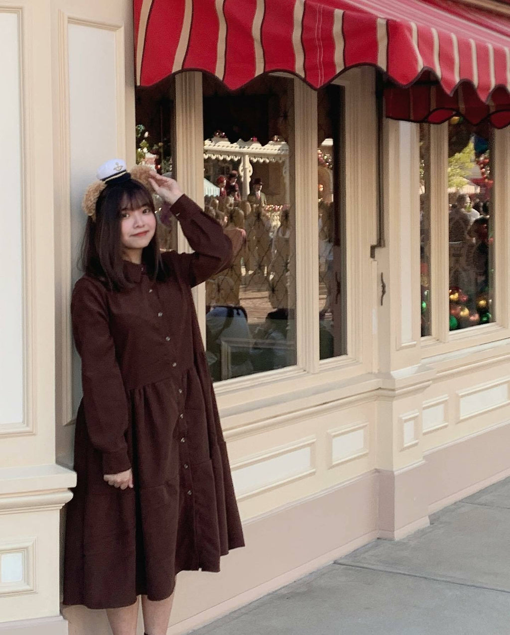 娃娃領蛋糕長裙