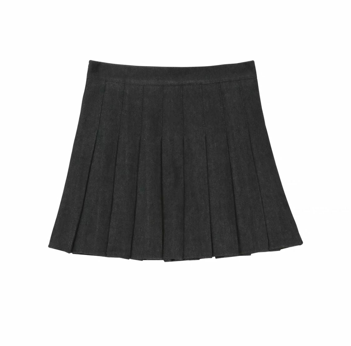 秋冬版高腰百摺裙