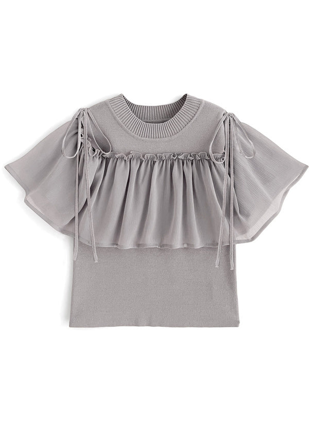 2way開肩領針織衫