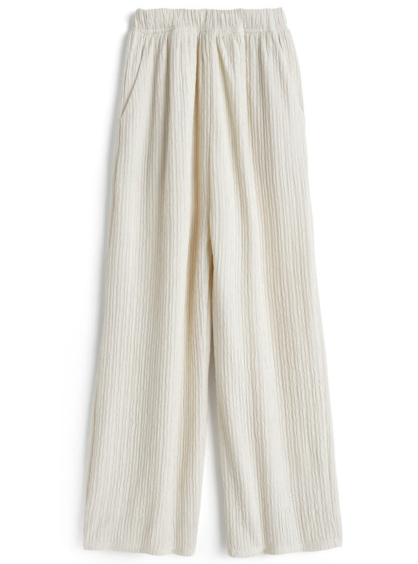 分層上衣+寬褲套裝