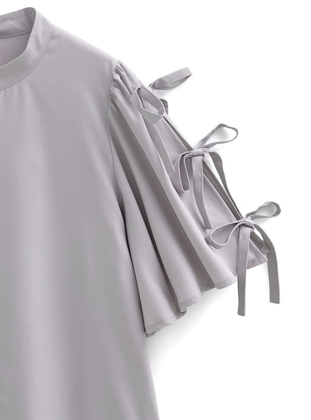 三色入｜蝴蝶結袖襯衫