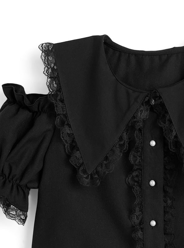 水手服襯衫 x 蛋糕裙套裝