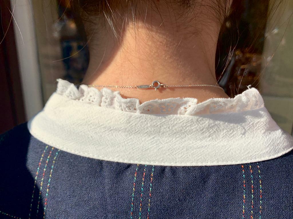 小企領格仔連身裙