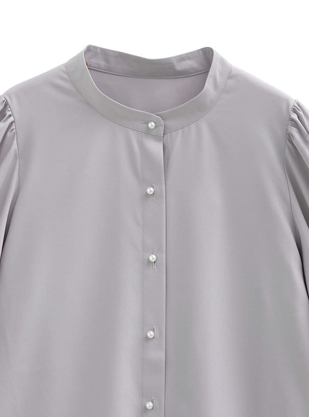 三色入｜蝴蝶結袖襯衫